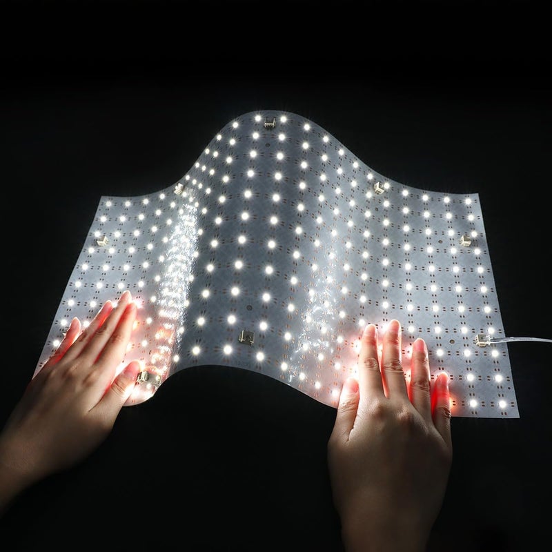 SuperlightingLED 1 Pc 6000K Daylight White LED Sheet for Backlighting, 24V 28W 19.2"x9.6" Slim Flexible Cuttable Connectable LED Sheet Light, Connectors and Adhesive Backing (Daylight White 6000K) - Image 2